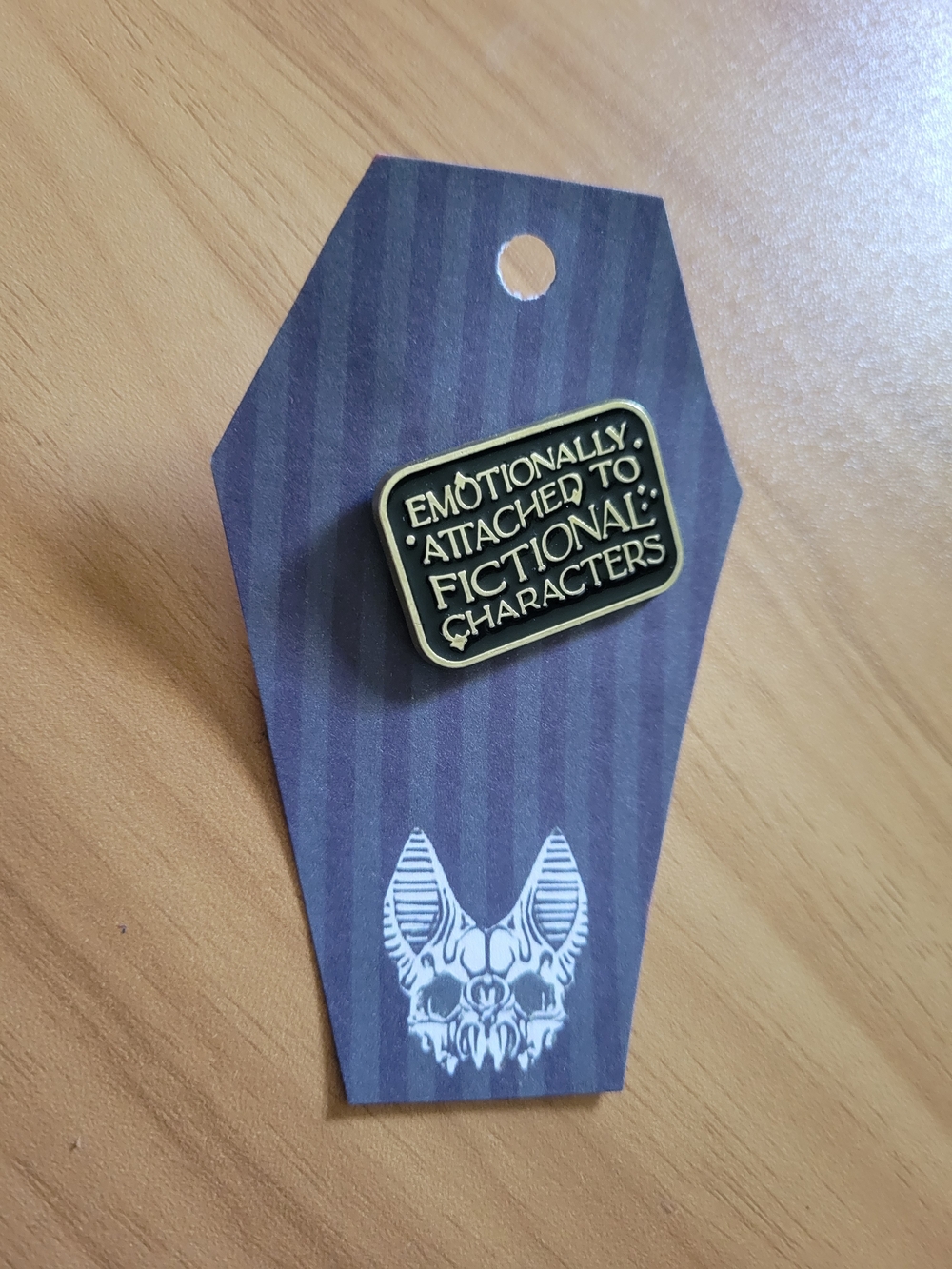 👻BUY 1 GET 1 FREE👻Enamel Pin — Emotionally Attached to Fictional Characters
